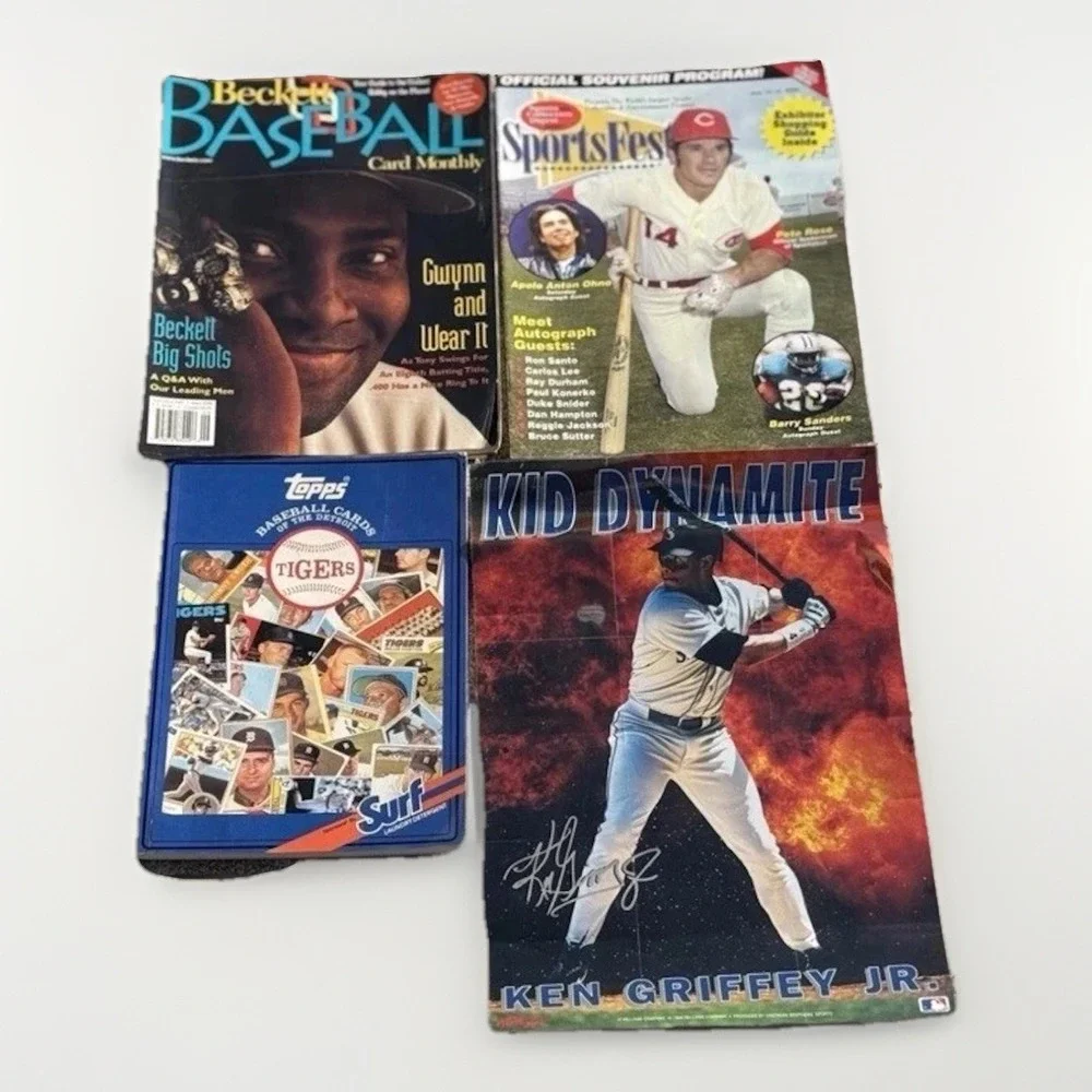 Beckett Topps Sports Memorabilia Lot Tony Gwynn Pete Rose Ken Griffey Jr